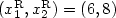 (x_1^{\mathrm R},x_2^{\mathrm R}) = (6,8)
